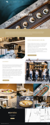 Site web restaurant Les Infidèles Lyon