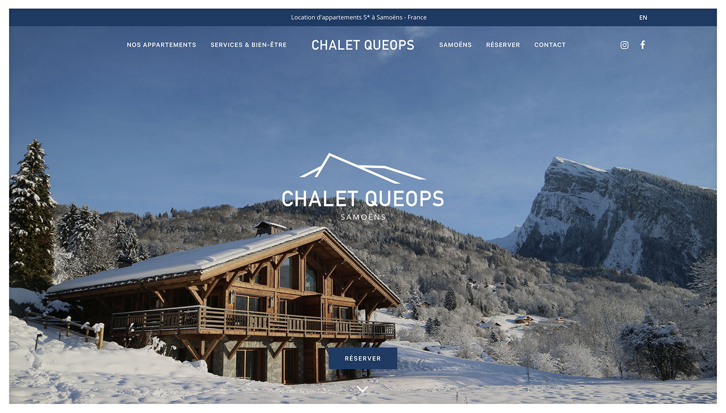Site web chalet queops appartement airbnb
