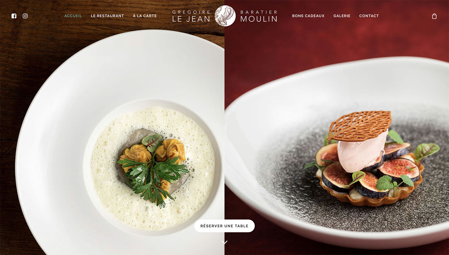 Site sur-mesure restaurant Le Jean Moulin Lyon